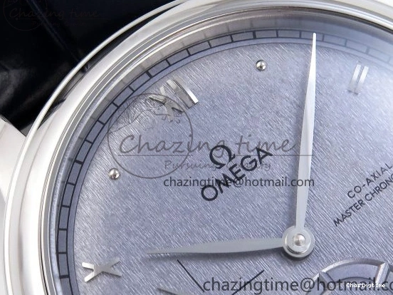 0413 Trendsetting De Ville Power Reserve SS MKF 1:1 Best Edition Blue Textured Dial on Black Leather Strap A 7742